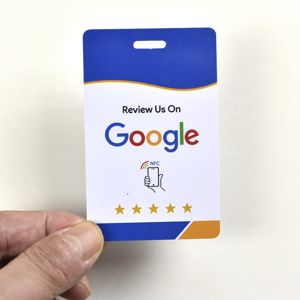 بطاقة مراجعة Google NTAG216 NFC - متوافقة مع أجهزة iOS وAndroid لتعليقات الأعمال الفورية