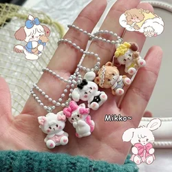 Kawali Mikko Mousse Souffle Cammy Latte Cartoon Keychain Bag Pendant Couple Key Ring Accessories Cute Kids Toys Gift For Girls