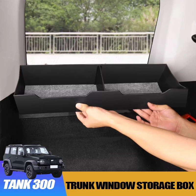 

Trunk Window Storage Boxes for Great Wall GWM WEY Tank 300 2021-2025 Left-Right Organizers Interior Modification Accessory