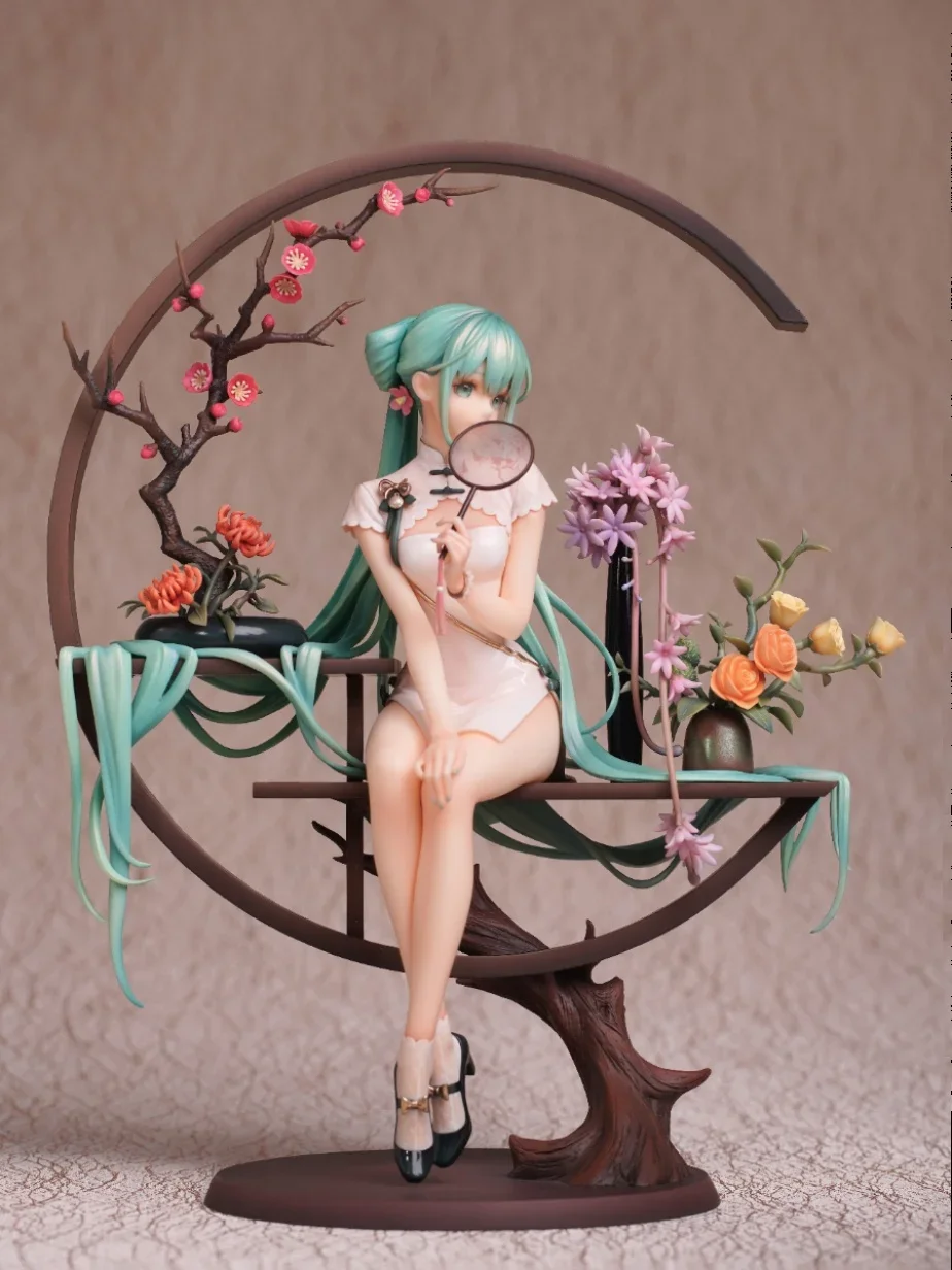 MJapos-Vocaloid Hatsune Ku Action Figure, Cheongsam Glorious Youth Ver, Collection Model Statue, Butter Gift Toy, Original