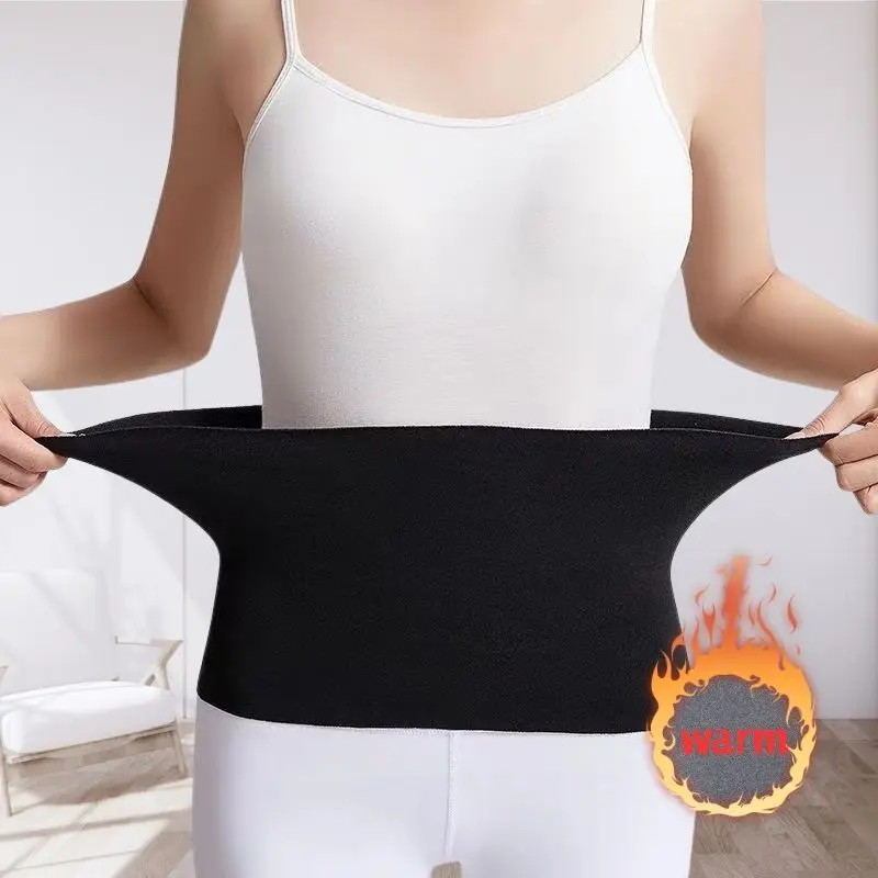 Addensare in pile termico Protezione per la vita Fascia da smoking Cintura di supporto lombare Protezione per lo stomaco addominale Fascia avvolgente Protezione per la pancia