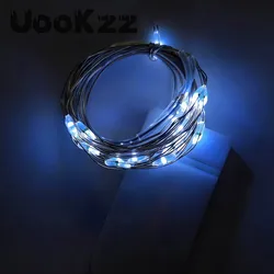 UooKzz LED Copper Wire Fairy Lights Battery Powered LED String Lights Party Wedding Indoor Christmas Decoration Garland Lights