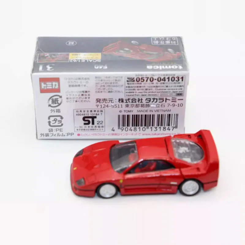 

Tomy 1/64 масштаб F40 сплав имитация модели автомобиля статическая коллекция украшенные праздничные игрушки сувенир подарок статический дисплей