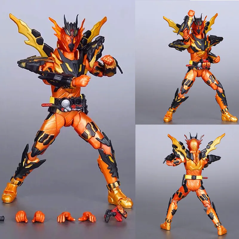 Kamen Rider Shf Empty Bone Carving Handmade Lava Dragon Armor Rabbit Tank Masked Superman Mobile Ornament Modelv Build Ex-Aid