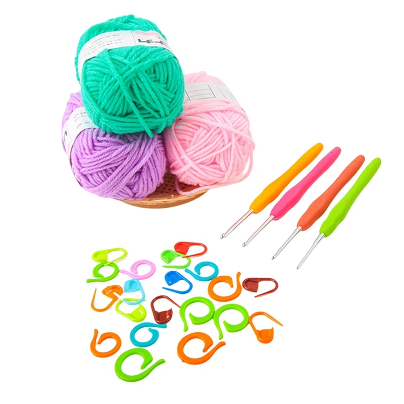 Complete Crochet Kits Hand Knitted DIY Material Kit For Beginners Hand-Knitted DIY Material Package