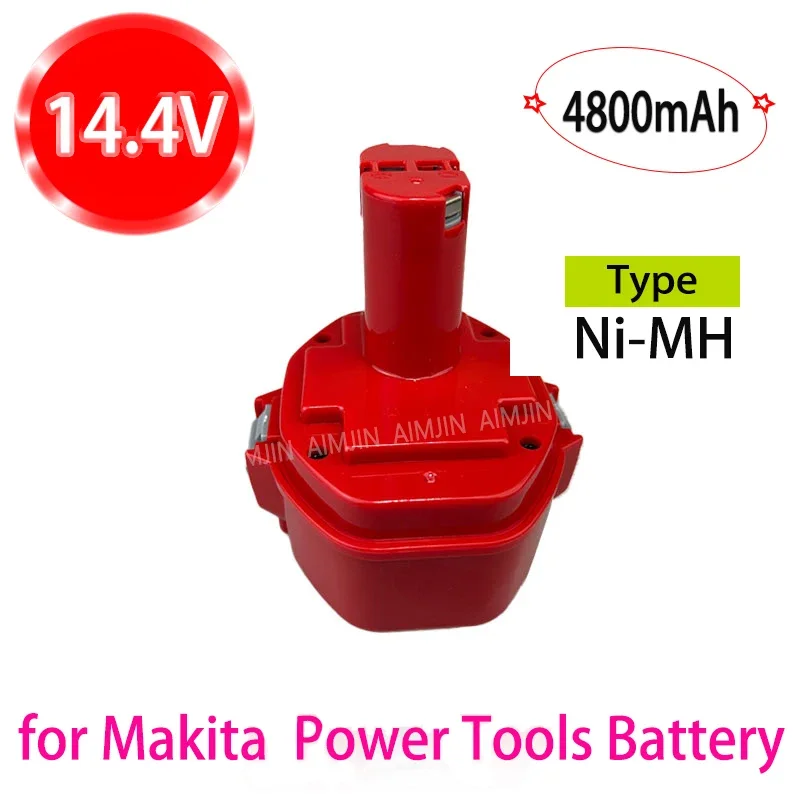 

14.4V Power Tools Battery 4800mah Ni-MH for Makita 14.4V Cordless Drills Screwdriver Replace Battery 1420 1433 1434 1435 6337D