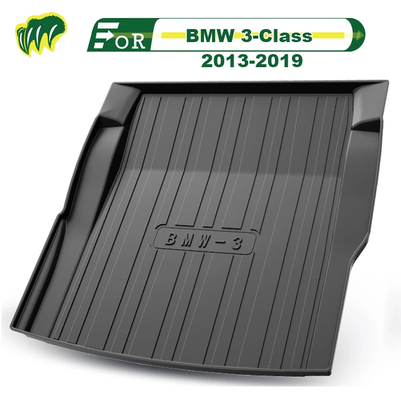 For BMW 3-Class 320li/325li/330Li TPE Custom Fit Car Trunk Mat All Season Black Cargo Mat 3D Shaped Laser Measured Trunk Liners