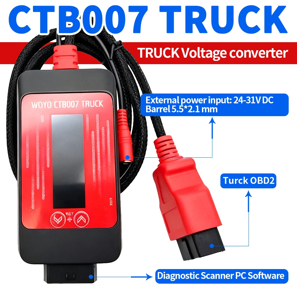 For Truck Voltage Regulator WOYO CTB007 TRUCK Output Voltage Converter 24V to 24V/12V-14.5V Precise Regulated Voltage Control