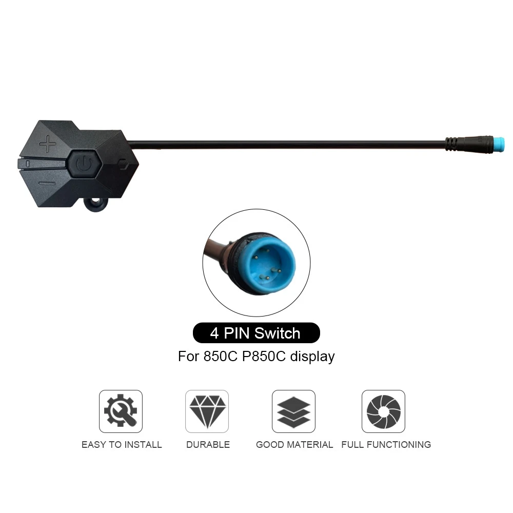 850C P850C Display Controller 4 Pin for BAFANG Comvertion Kit Panel Control Cycling Replacement Parts Ebike