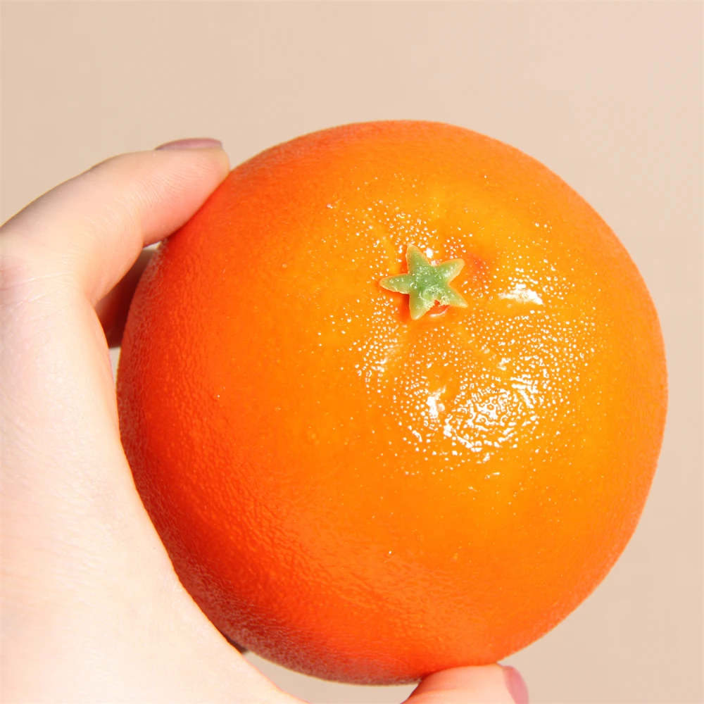 6-teilig, Simulationsorangen, künstliche orangefarbene Modelle, gefälschte Früchte, Heimtextilien, Restaurant-Obsttablett, Dekoration, Fotografie – Detail 14