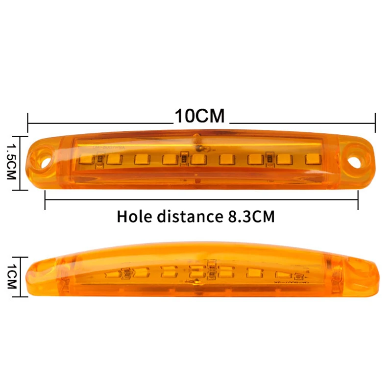 

[R]1PCS 12V-24V Led Side Marker Indicator Car Lights Front Rear For Trucks Cab RV Trailer