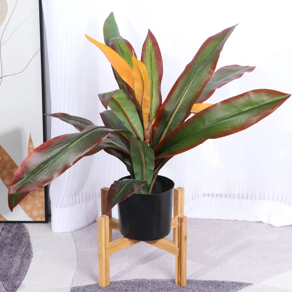 Bamboo Indoor Outdoor Home Decoration Bonsai Display Stand Floor-Standing Flower Pot Base Wood Flowerpot Holder