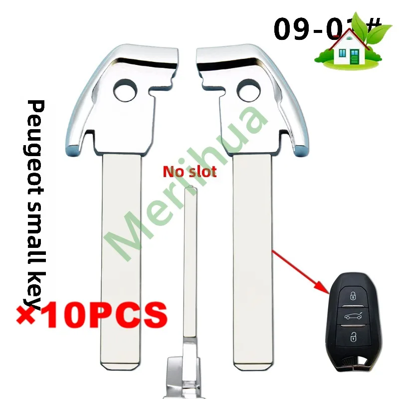 FOR Peugeot Citroen DS Smart Card Emergency Small Insert Key For 5008 4008 508 C6 C5 C4L C‑Quatre Replacement Spare Key