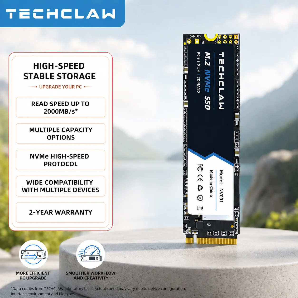 techclaw-nv001-ssd-m2-nvme-pcie-30-x4-memoria-nand-3d-256-gb-1-tb-unidad-de-estado-solido-interna-2000-mb-s-ssd-de-alta-velocidad-para-portatiles-y-juegos