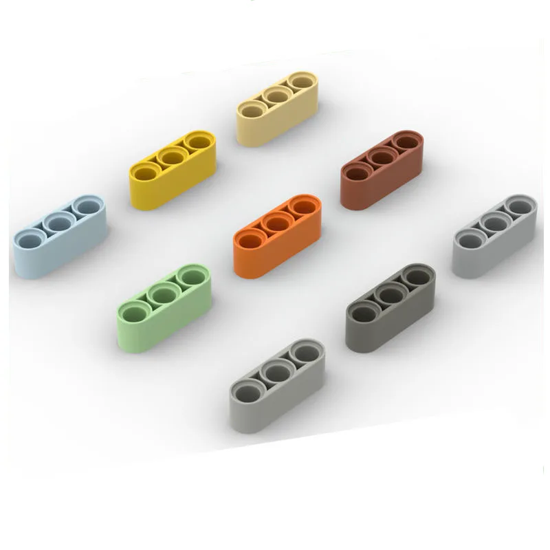 

50g/67PCS 32523 1x3 Holes Liftarm Block Moc Color Accessories Compatible with Brick DIY Children's Toy Assembly Parts