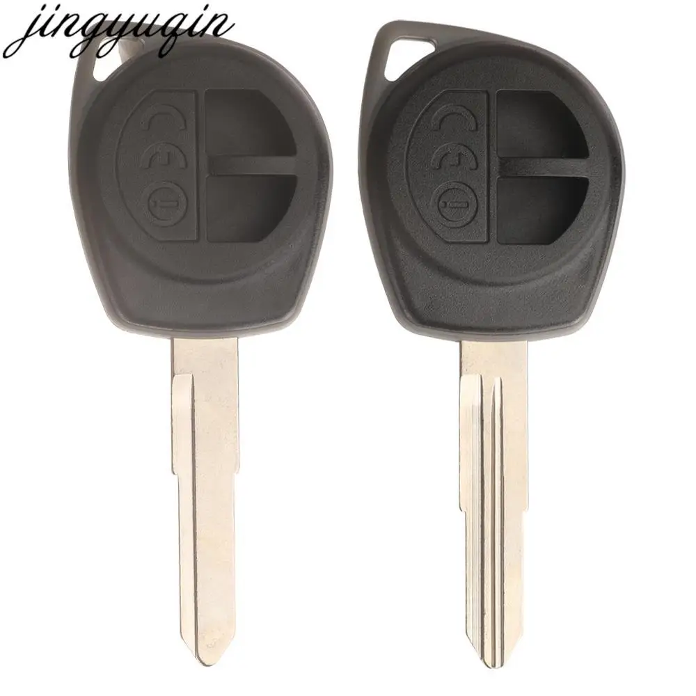 Jingyuqin 5piece/lot 2 Button Remote Car Key Case Shell For Suzuki Swift SX4 New Alto H133R SZ11R Uncut Blade