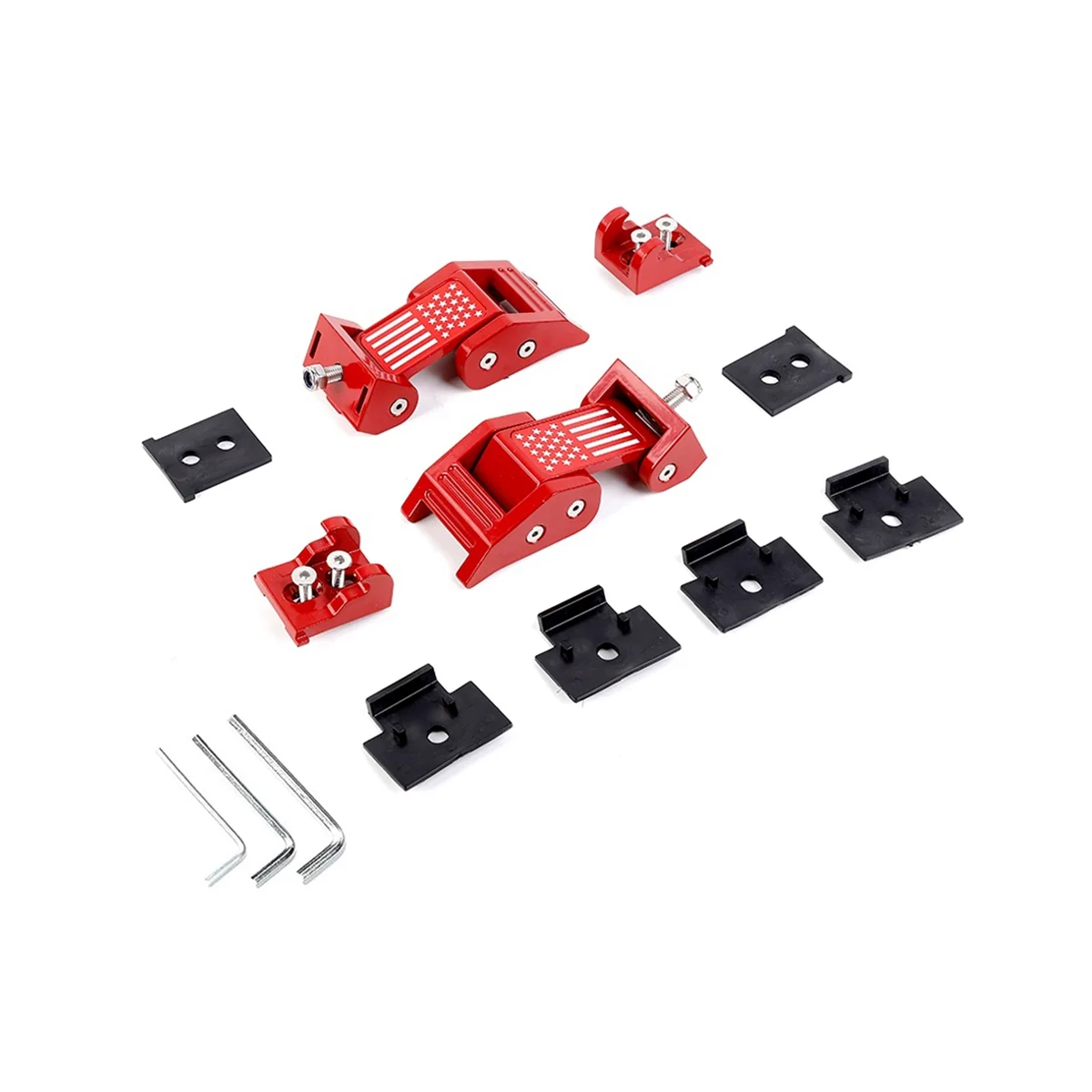 Car Engine Hood Latch Lock Catch Cover Kit for Jeep Wrangler JK 2007-2017 JL JT Gladiator 2018-2022 Accessories