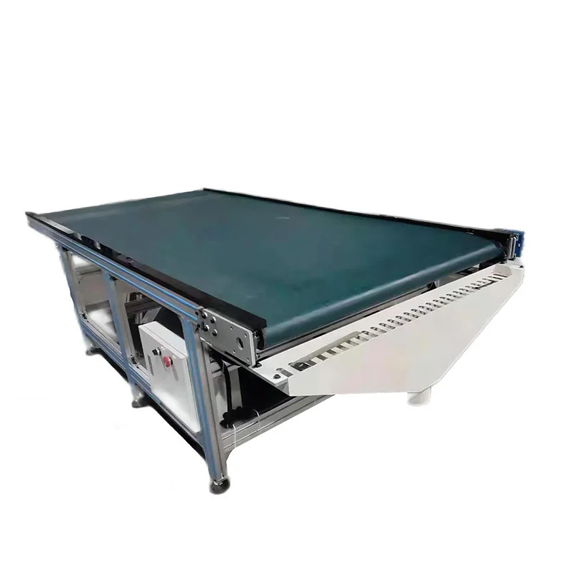 STR Fully Automatic Woodworking Machinery Edge Banding Machine Line Conveyor Right-Angle Turntable Special Cutting Table