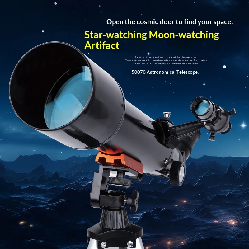 70mm HD Family Discovery Telescope, Full Pro Kit Quick Setup Easy-to-Use for Cosmic Observation
