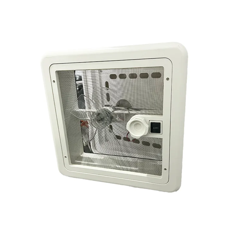 Manual RV Roof Small Ventilation Fan With Insect Screen For Bathroom Use 280x280mm