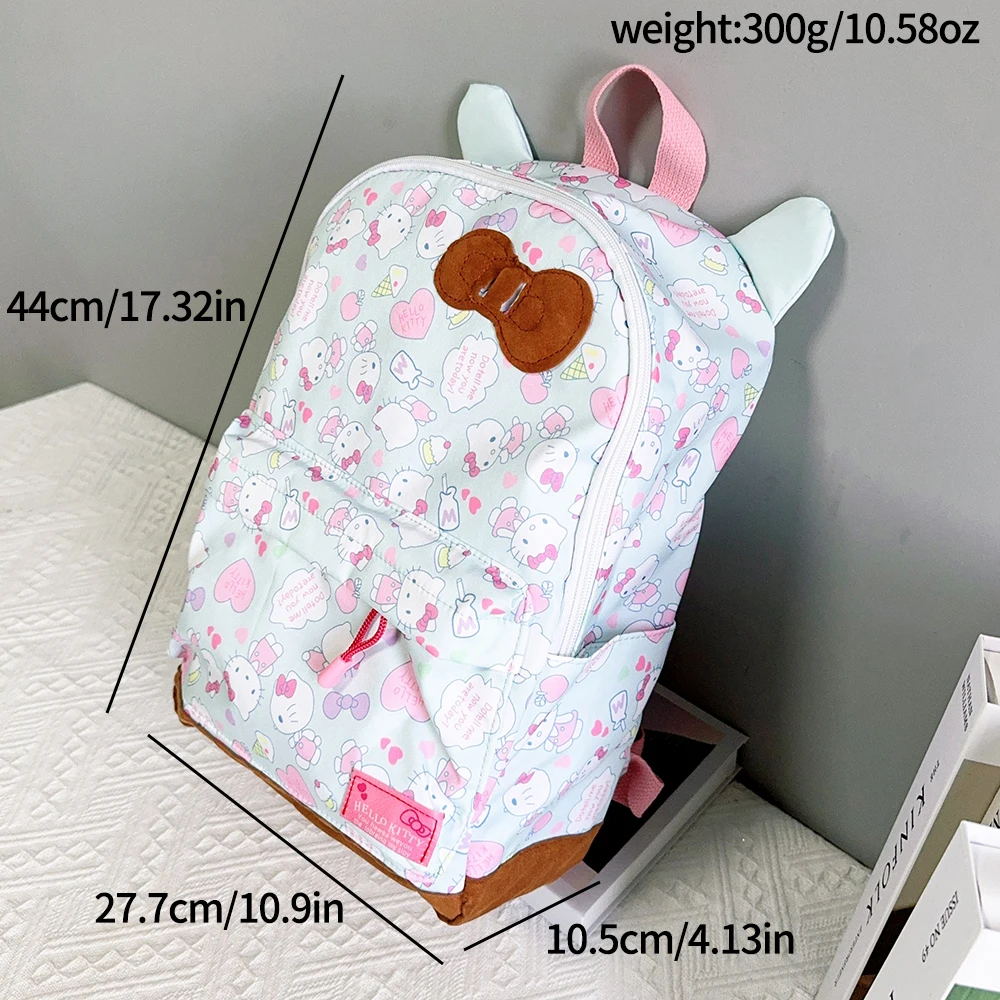 Damski plecak Sanrio Hello Kitty Cartoon Anime Cute Kitty Cat Plecaki dla studentów Torba dla dzieci Dziewczyna Mochila Infantil Menina