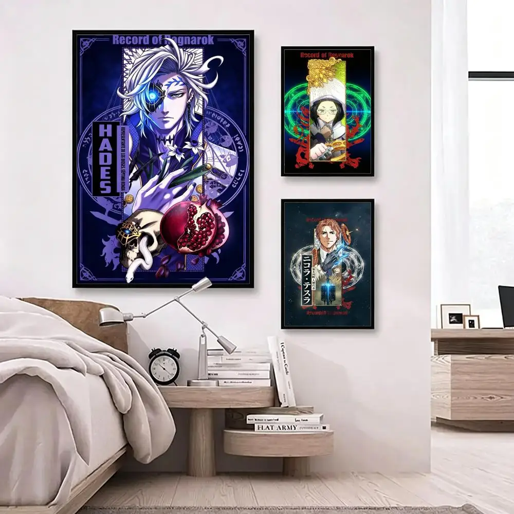 anime Record of Ragnarok Poster Poster HD Waterproof Self-adhesive Art Print Wall Decor for Bedroom Living Room Gift