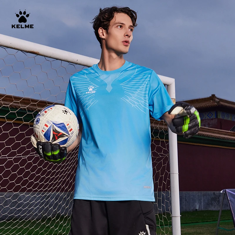 Kelme Goalkeeper Uniform Men's Customized Match Training Uniform Football Team Uniform Adult Sports Breathable Jersey