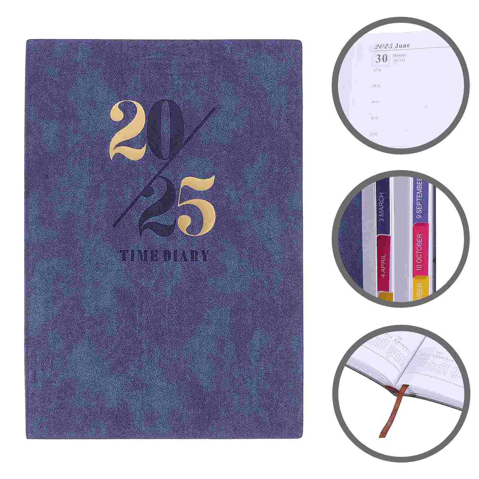 

to List Planner Appointment Book 2025 Schedule Pocket Sized Notebook Weekly Journal Groceries Pu