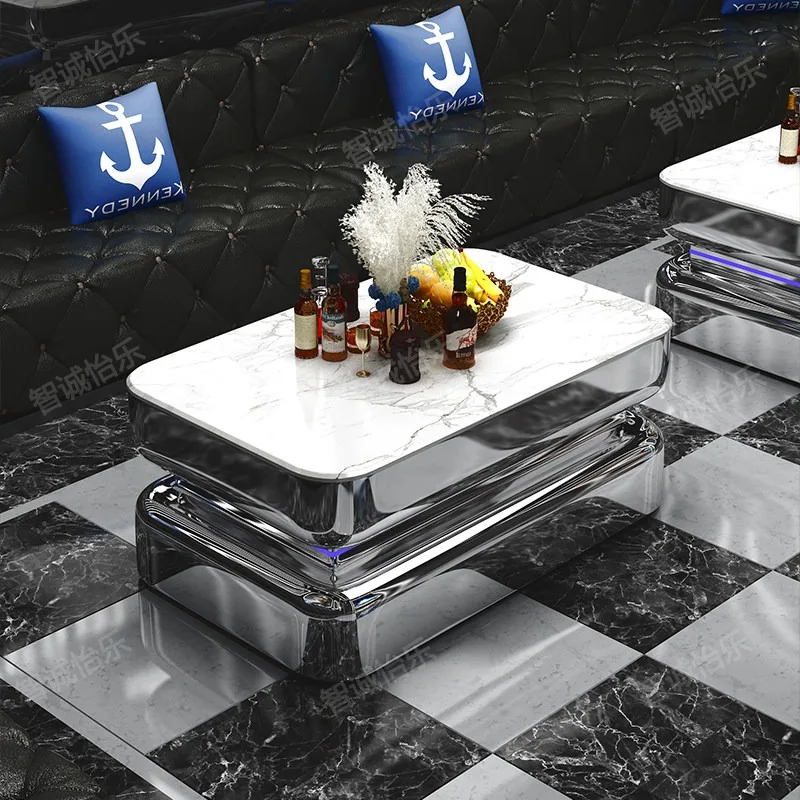 KTV coffee table bar dedicated coffee table hall card seat high-end 8K mirror box table