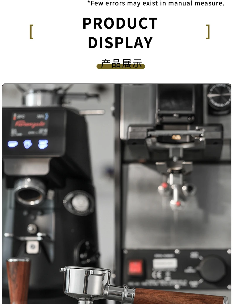 54 mm Kaffee-Siebträger ohne Boden, nackt für Breville Sage 870 878 880 Filterkorb, Espressomaschine, Zubehör, Barista-Werkzeuge – Detail 14
