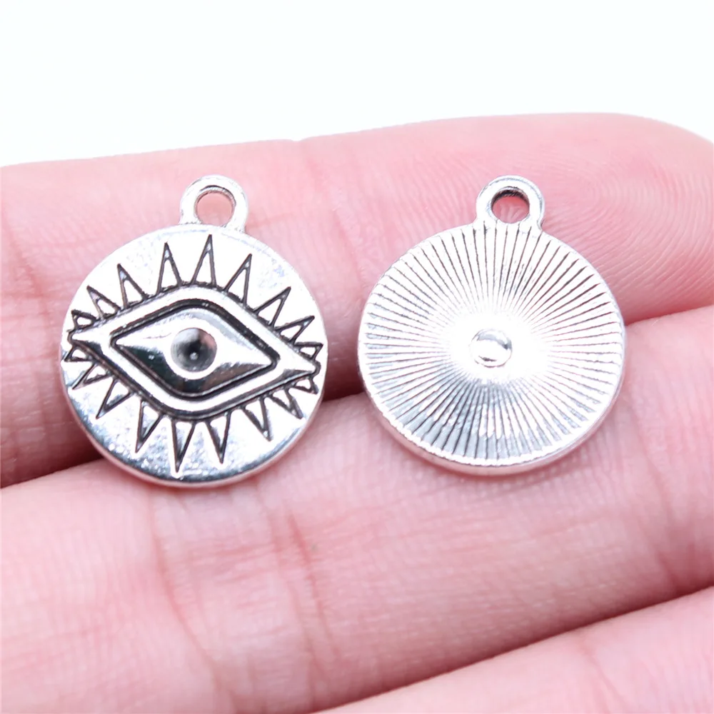20pcs Witch Evil Eye Charms, DIY Jewelry Making