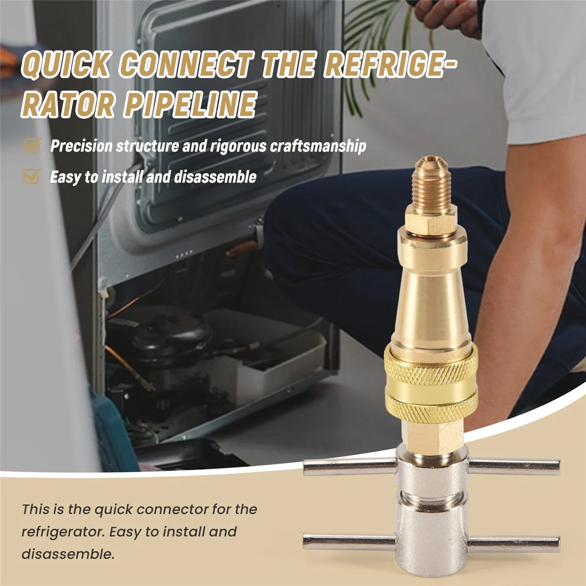 Tools High Pressure Washer 1/4 inch FNPT Refrigerator Quick Coupling Brass Washer Quick Connect Plug XT