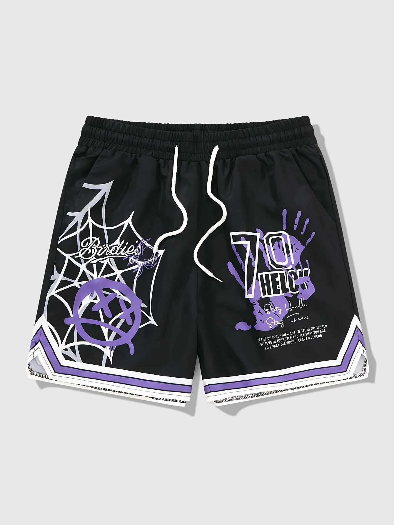 

2025 Summer new basketball running fitness casual fashionable soft comfortable and breathable 3D pattern printed men's shorts