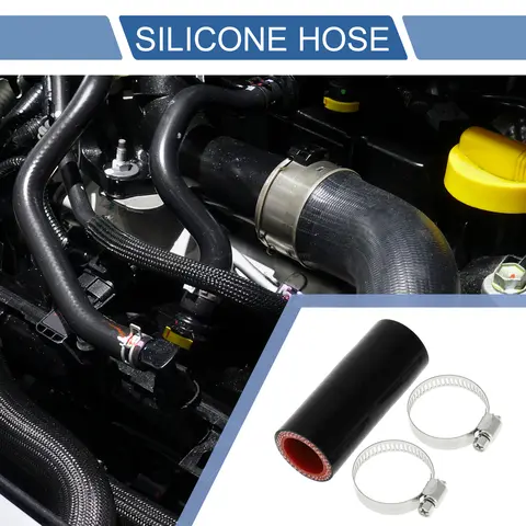 Autohaux Universal Silikonslang för Bil med Klämmor Kylvätskeslang 22/25/28/30/32/35mm ID 76mm Längd 0 Grader Silikonslang 8 best sales kylvätskeslang - №5