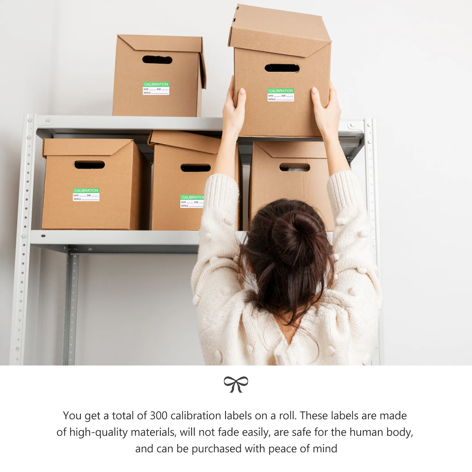 

300 шт. рулонные наклейки, водонепроницаемые калибровочные бирки, самоклеящиеся для прецизионного управления инструментами