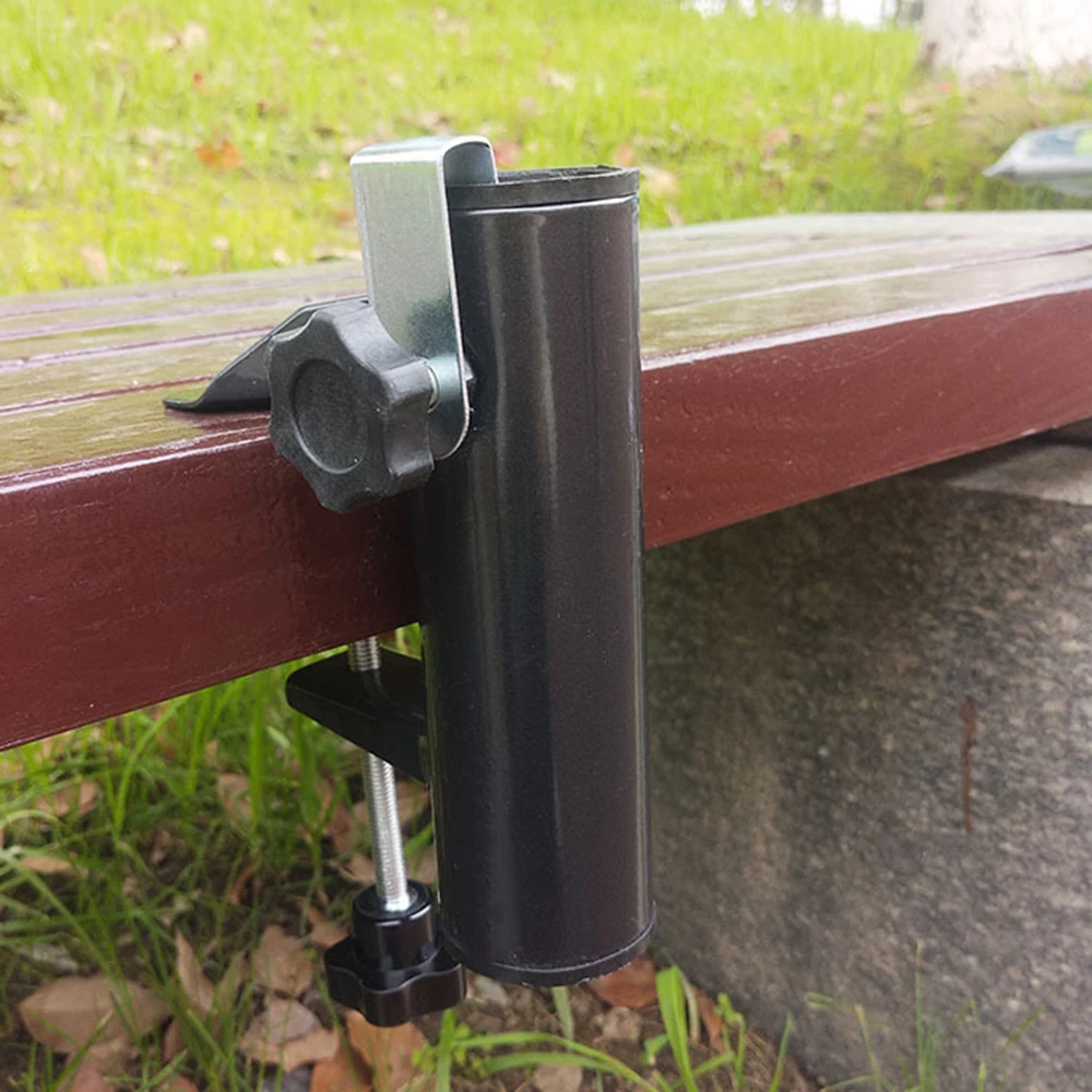 1Pc Metal Parasol Holder 16x3.8cm Suitable For Parasols Fishing Umbrellas Garden Umbrellas Rotary Washing Lines Strength Durable