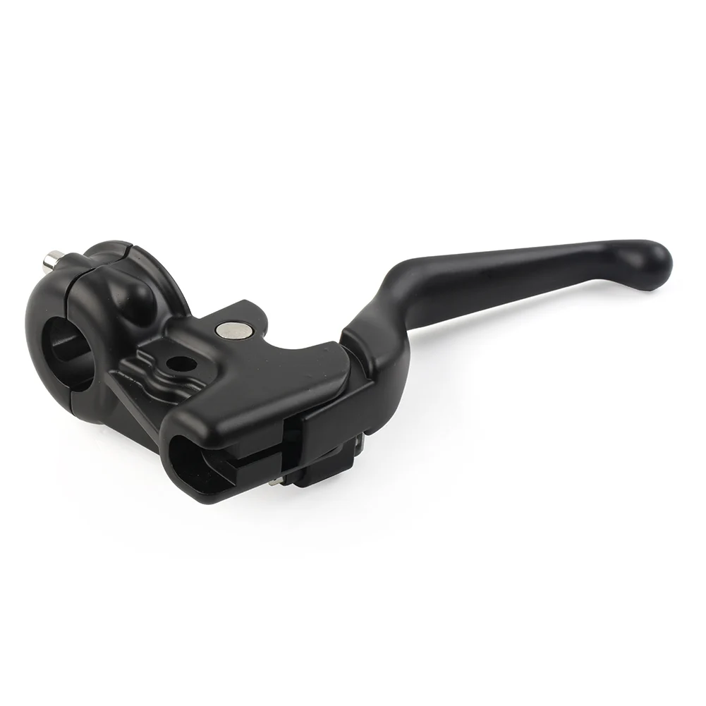 Aluminum Motorcycle Clutch Lever W/ Mount Bracket Black For Harley Davidson Dyna Sportster XL883 XL1200 X48 2008-2013