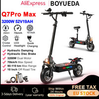 BOYUEDA Q7Pro Max Electric Scooter 3200W Dual Motor 52V28AH With NFC Activated App Control 11\