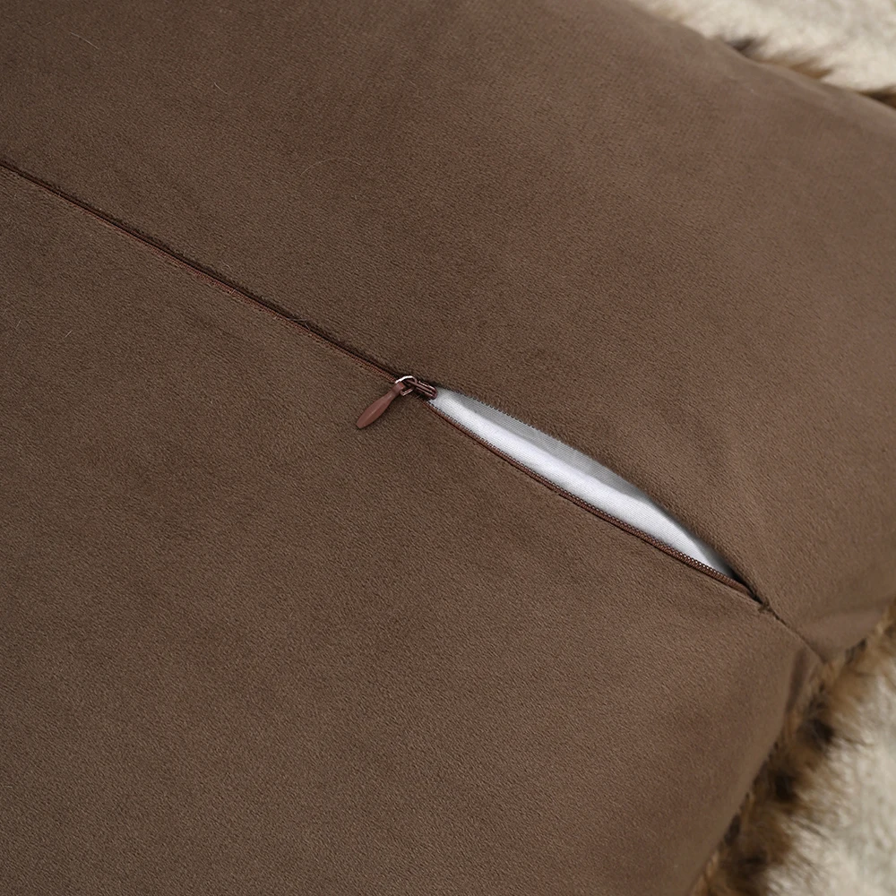 BUYNOW 1 Stück langer Plüsch-Kissenbezug mit Tiermuster, weicher, bequemer Kissenbezug, Heimdekoration für Sofa, Wohnzimmer, Kissenbezug – Detail 8