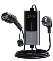 VDL Type 2 Charging Cable Schuko 3.68kW | 6-16A | 5M, E Car Charging Cable Schuko IP65 for Electric Cars IEC 62196-2 PHEV/EV