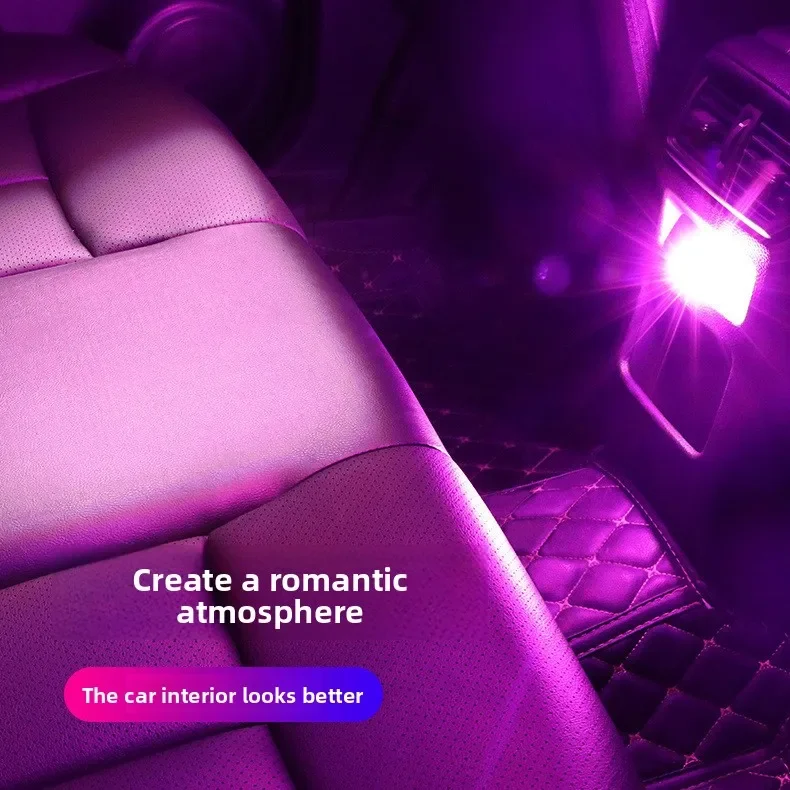 Car ambient light cable-free usb car interior LED car breathing light wireless decoration direct plug-in night light