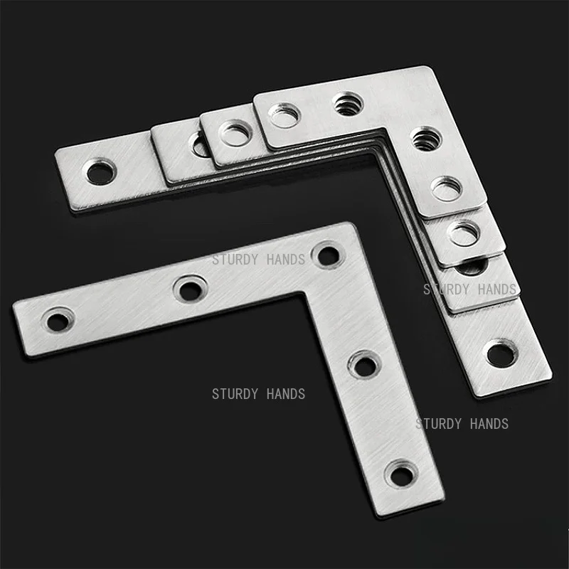 20PCS Stainless Steel Fixed Bracket Window Screen Fixing Buckle T-shaped/L-shaped Furniture Connector Hardware Accessories