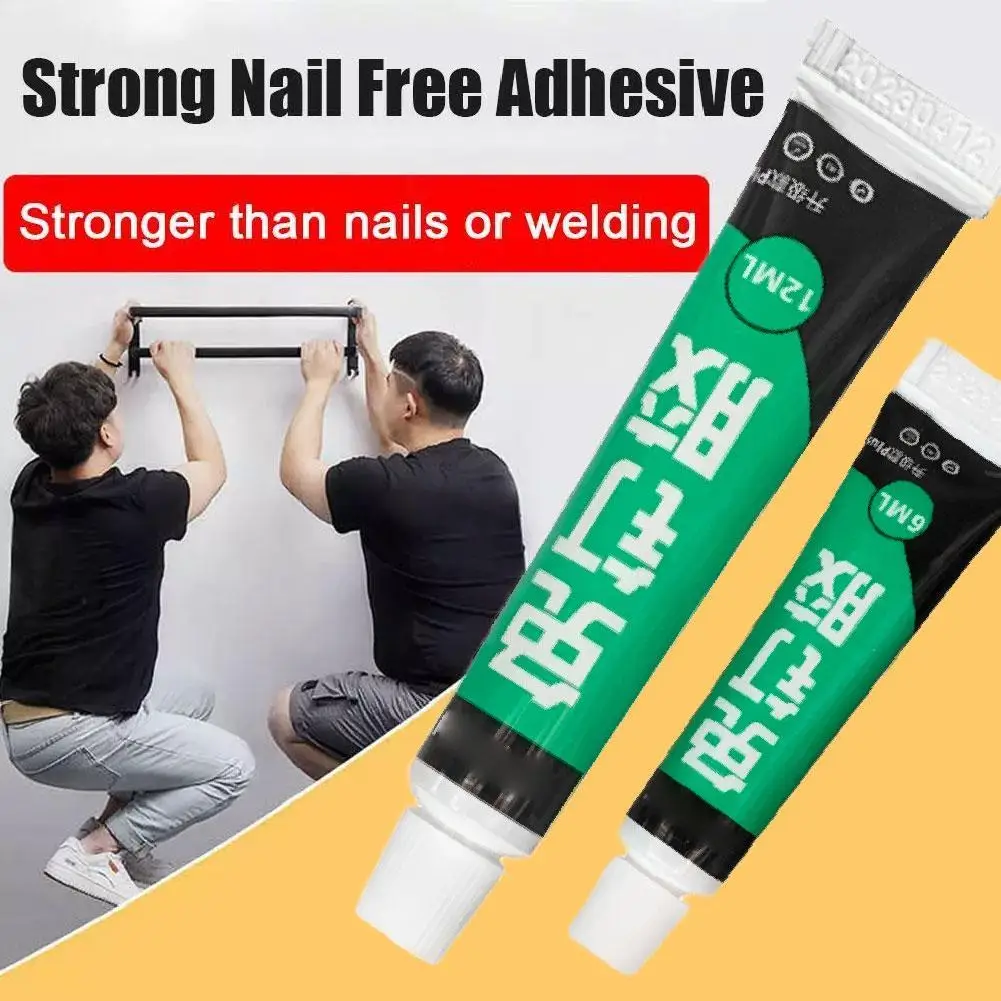 Nail-free Adhesive System Strong Universal Universal White Household Wall Perforation-free Windows And Doors Glass Glue Class