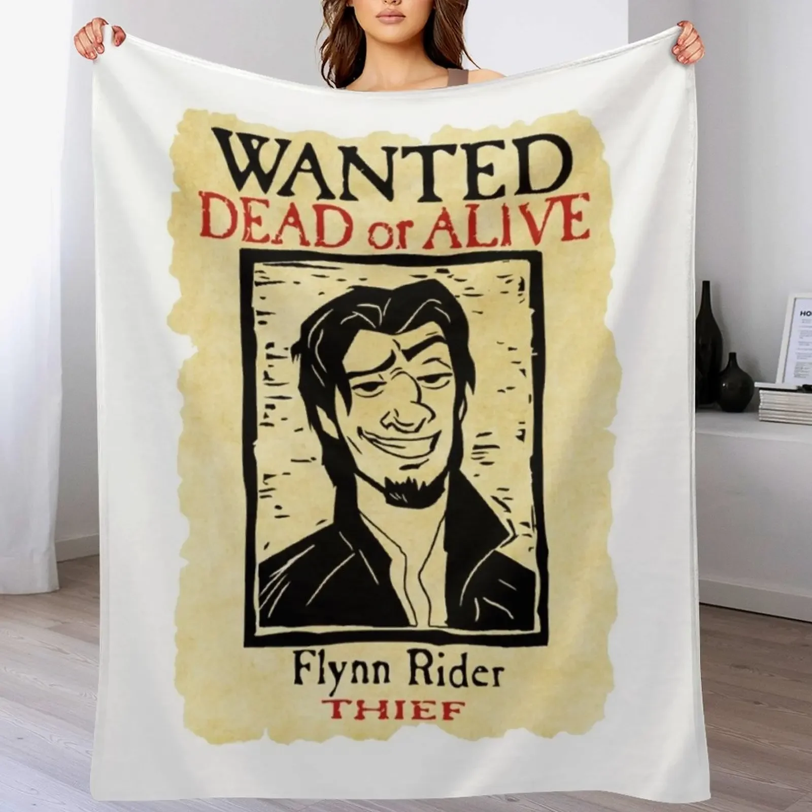 Wanted-Flynn-Rider-Broken-Nose-Triblend Throw Blanket christmas decoration Sofas warm winter Soft Big Blankets