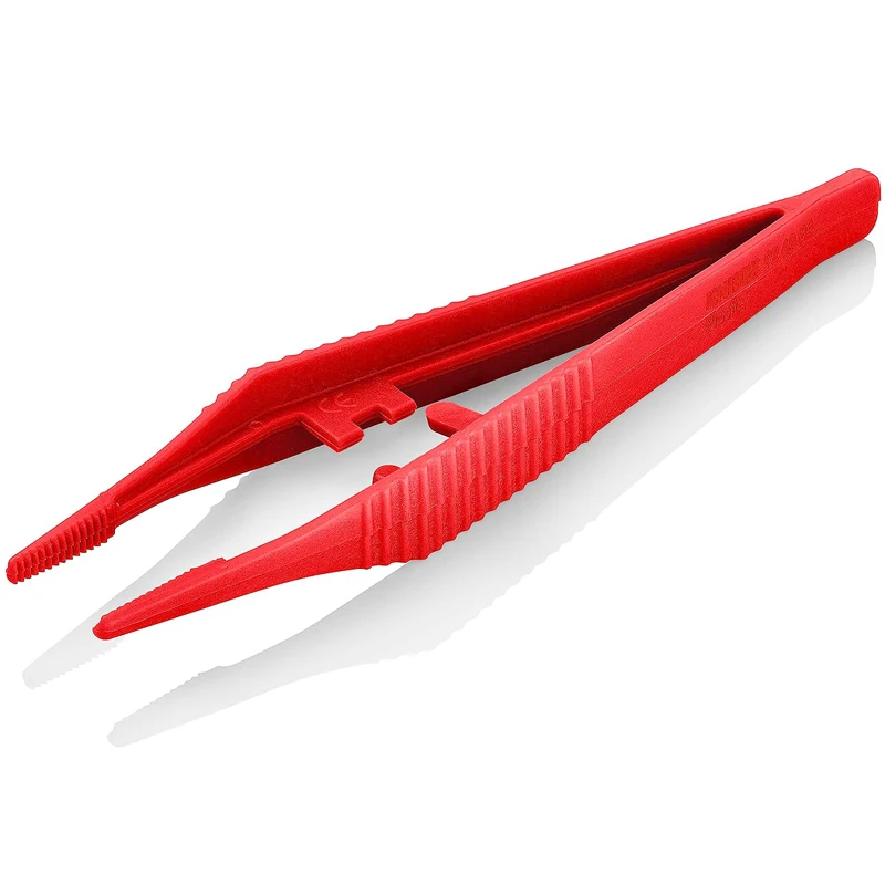 KNIPEX 92 69 84 Plastic Tweezers 129mm Length High Strength High Temperature Resistance Tweezers Tools Easy Operation