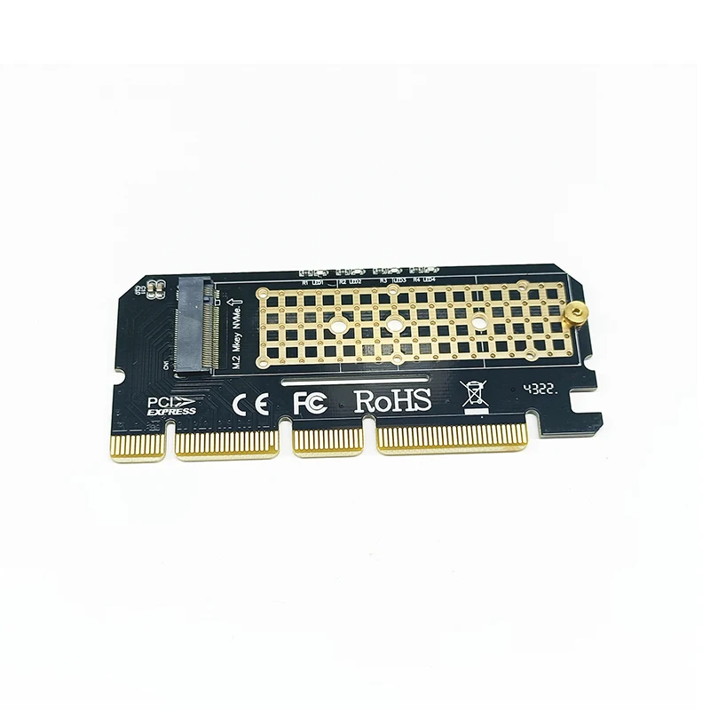 NEW NVME PCIE Adapter PCI Express 3.0 X4/X8/X16 to M Key M.2 NVME Riser Expansion Card Support 2230 2242 2260 2280 M2 SSD Mining