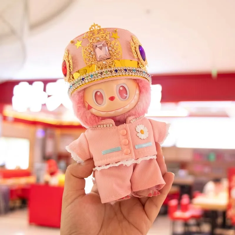 ل Labubu لتقوم بها بنفسك ملابس دمى والاكسسوارات 1:1 مقياس تحصيل اللعب ل V1 V2 V3 أحمق مارت سلسلة 17 سنتيمتر Gd-إصدار محدود