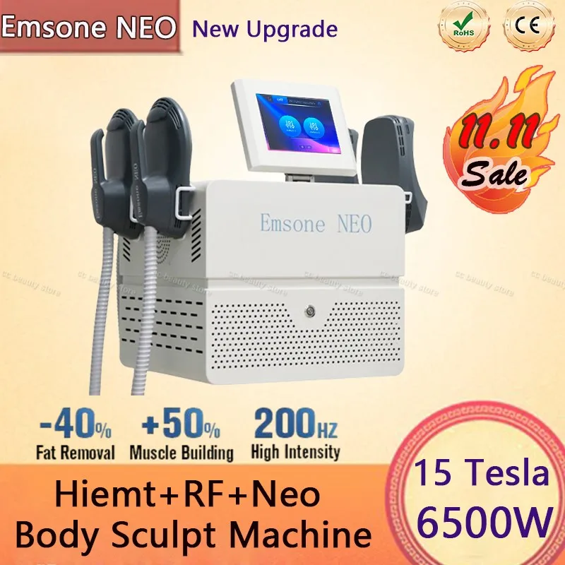 6500W EMSzero Body Sculpting Machine Double 11 Sales Professional NEO Body Slimming Nova RF Muscle EMS Electromagnetic Stimulate