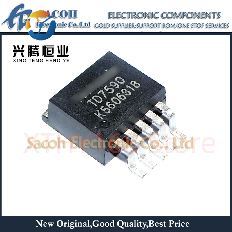 10Pcs TD7590 or TD7580 or TD7530 TO-263 5A 36V 240KHZ DC/DC Converter