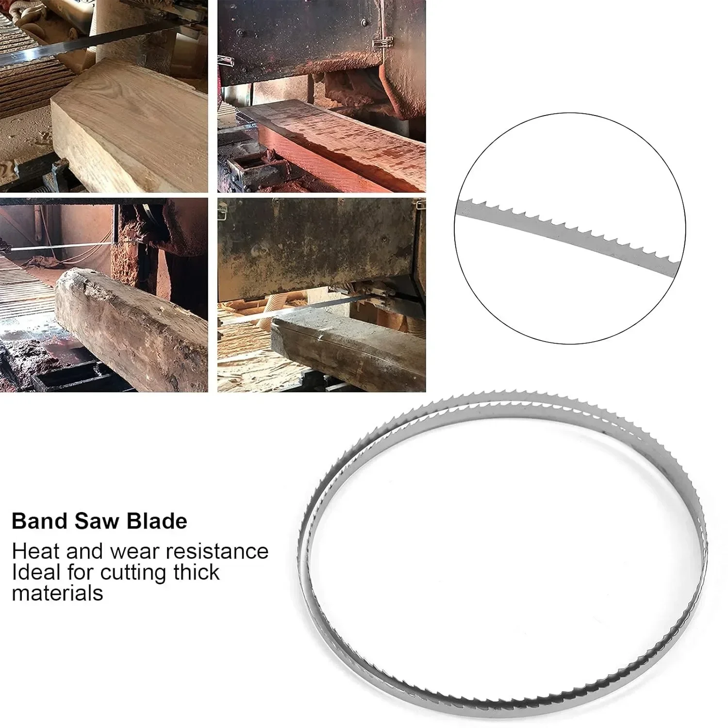 

1pcs Portable Band Saw Blade 1400 Bandsaw Blade 1400mm 6.35 mm 6T 10T SK5 Carbon Steel Wood Woodworking Frozen Meat Bone Cutting